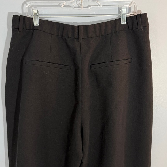 Abercrombie & Fitch Black Sloane Tailored Wide-Leg Pants Curve Love SZ 33/16 R - Picture 4 of 11
